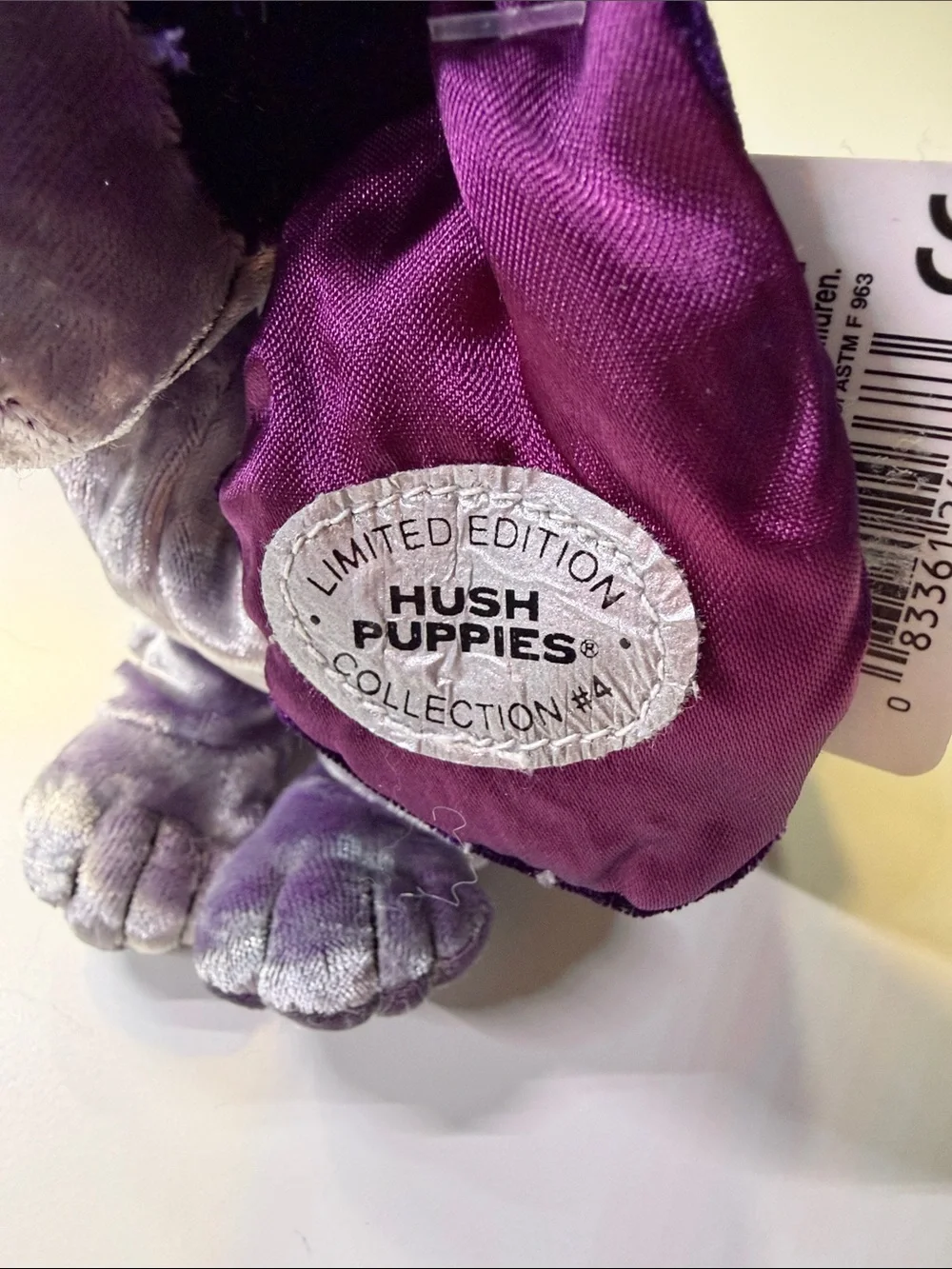 1990s‎ Hush Puppies Plush Bassett Purple Velvet Edition